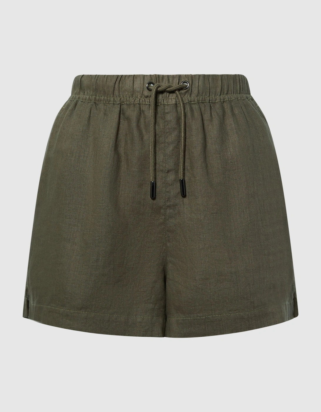 Linen High Rise Drawstring Shorts, 2 of 1