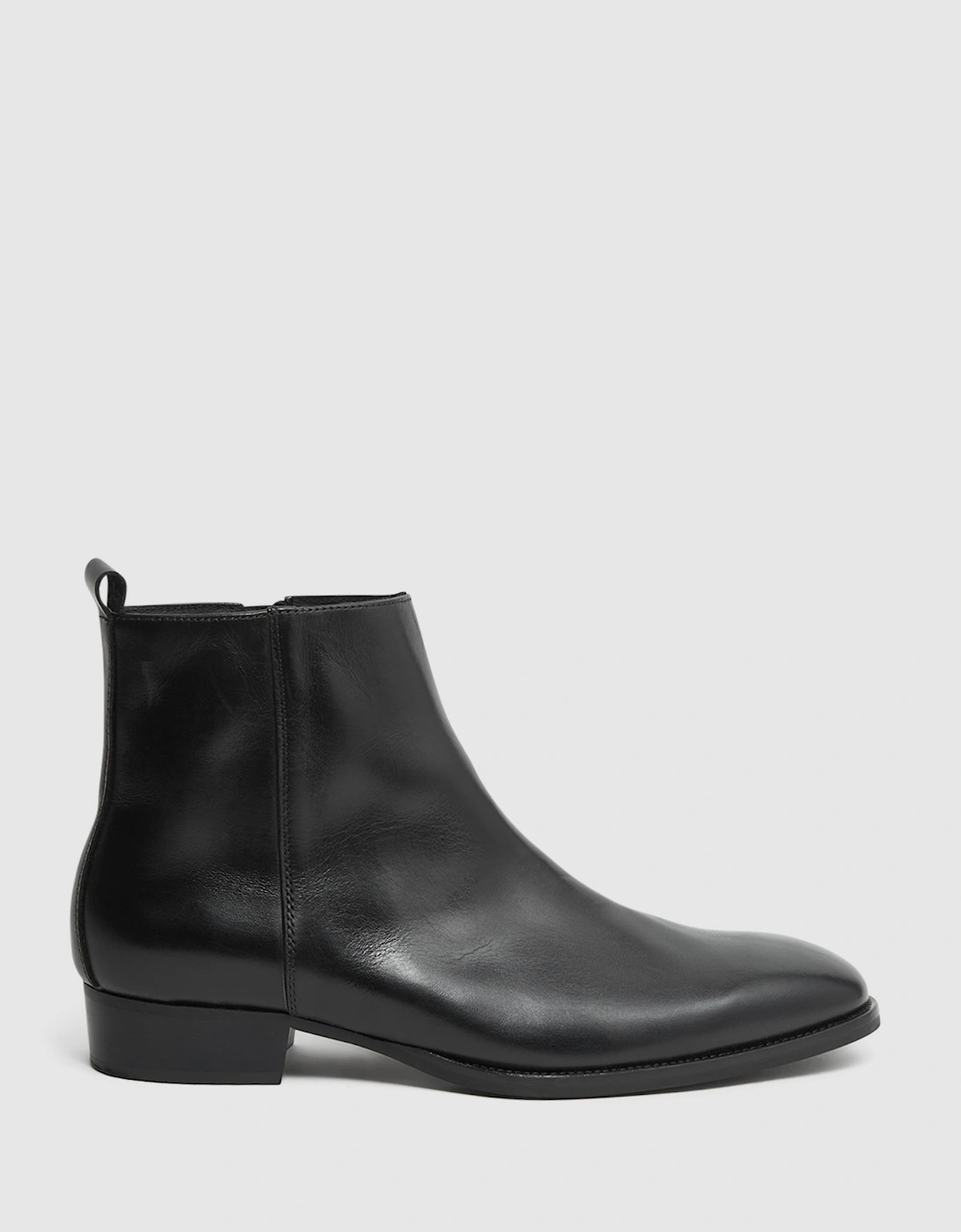 Leather Zip Up Boots, 2 of 1