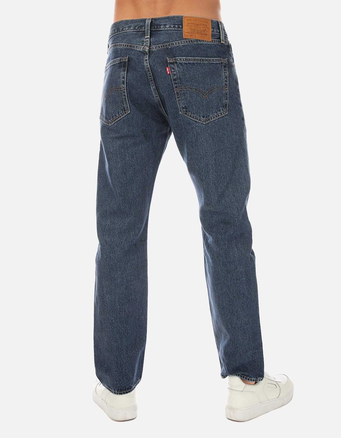 Mens 551 Authentic Straight Rubber Worm Jeans