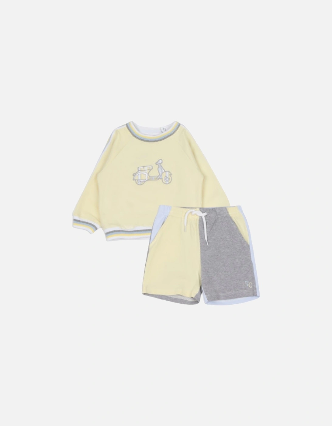 Yellow and Grey Jumper Short Set, 2 of 1