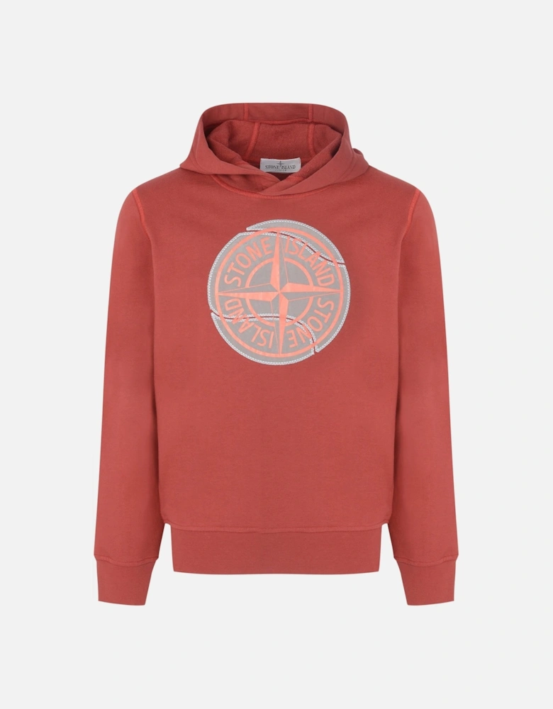 Kids Compass Pullover Hoodie Red