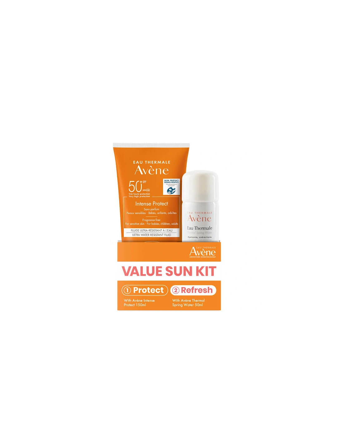 Avène Intense Protect 50+ and Thermal Spring Water Spray Duo Pack, 2 of 1