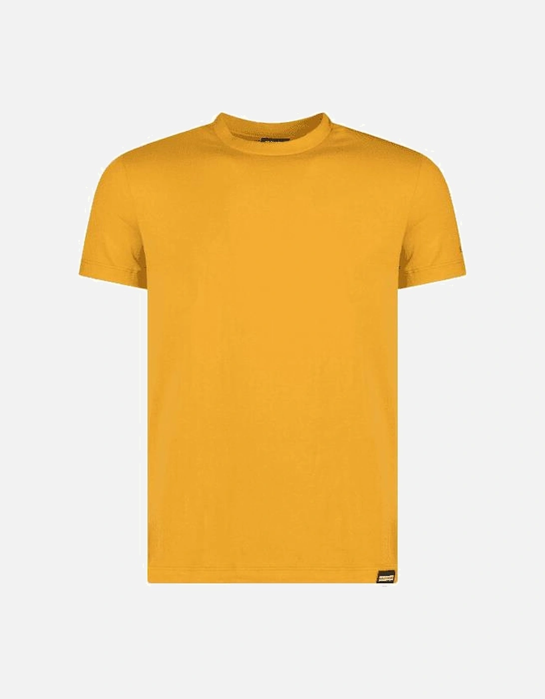 Cotton Print Logo Yellow T-Shirt, 4 of 3