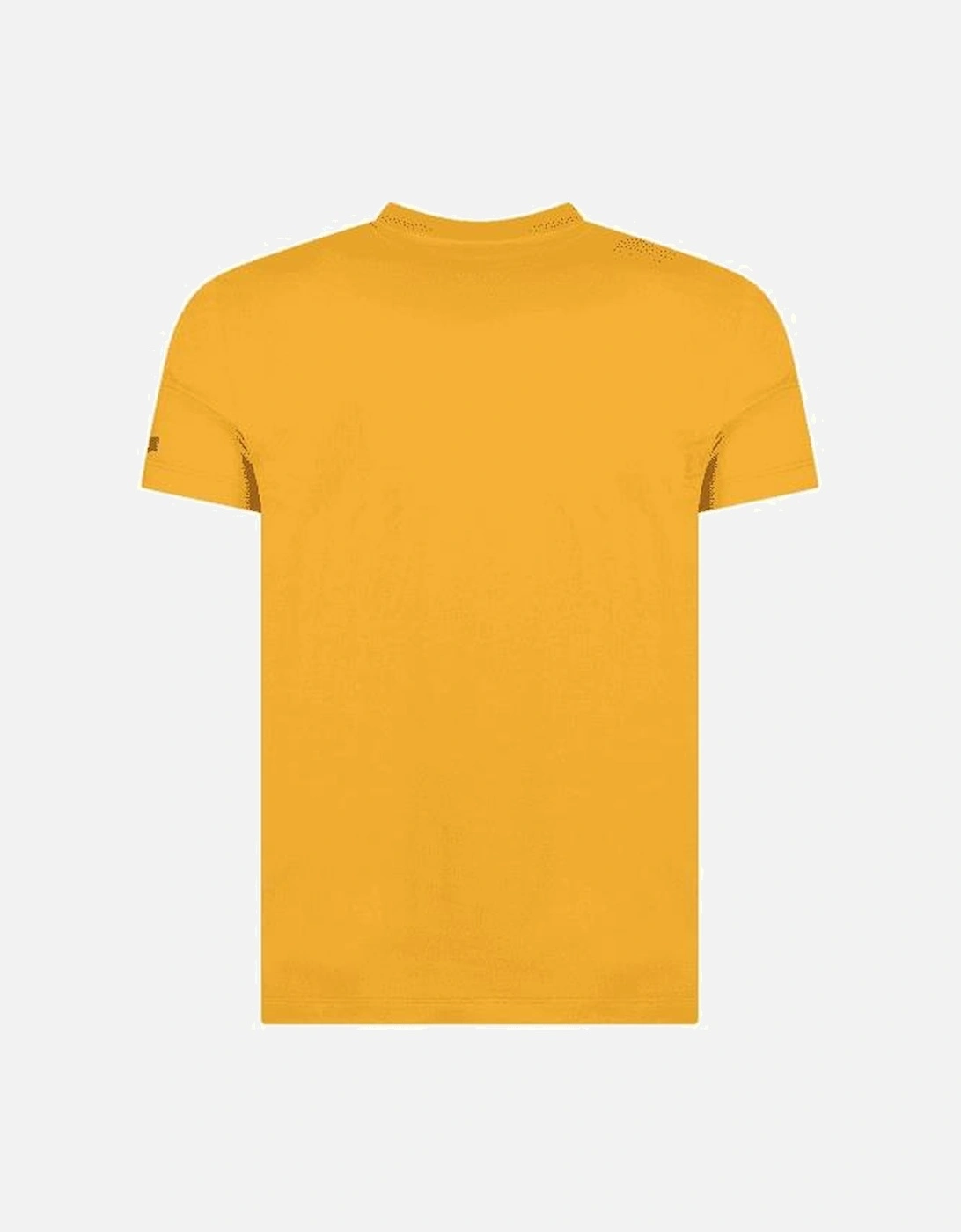 Cotton Print Logo Yellow T-Shirt