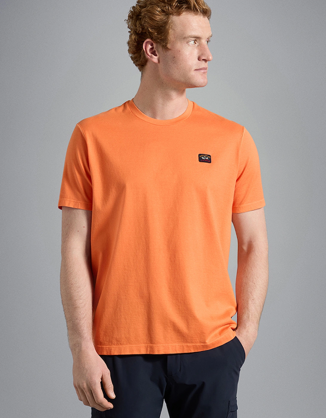 Men's Garment Dyed Cotton T-Shirt with Iconic Badge, 4 of 3