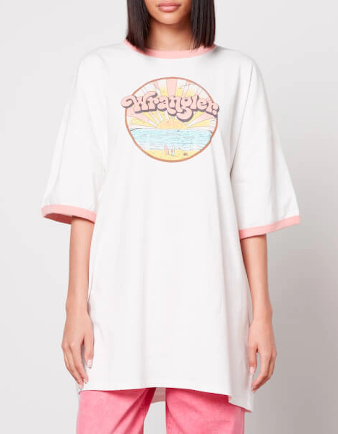 Oversized Ringer Cotton T-Shirt, 2 of 1