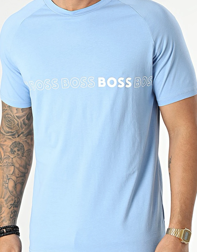 Men's Organic-Cotton Slim-Fit T-Shirt with Repeat Logo