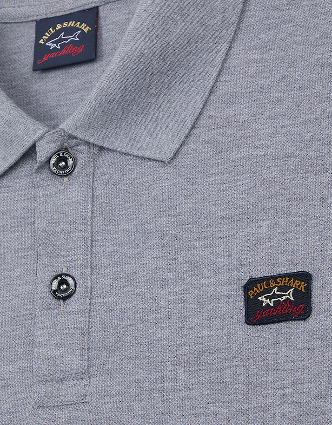 Men's Organic Cotton Piqué Polo with Iconic Badge