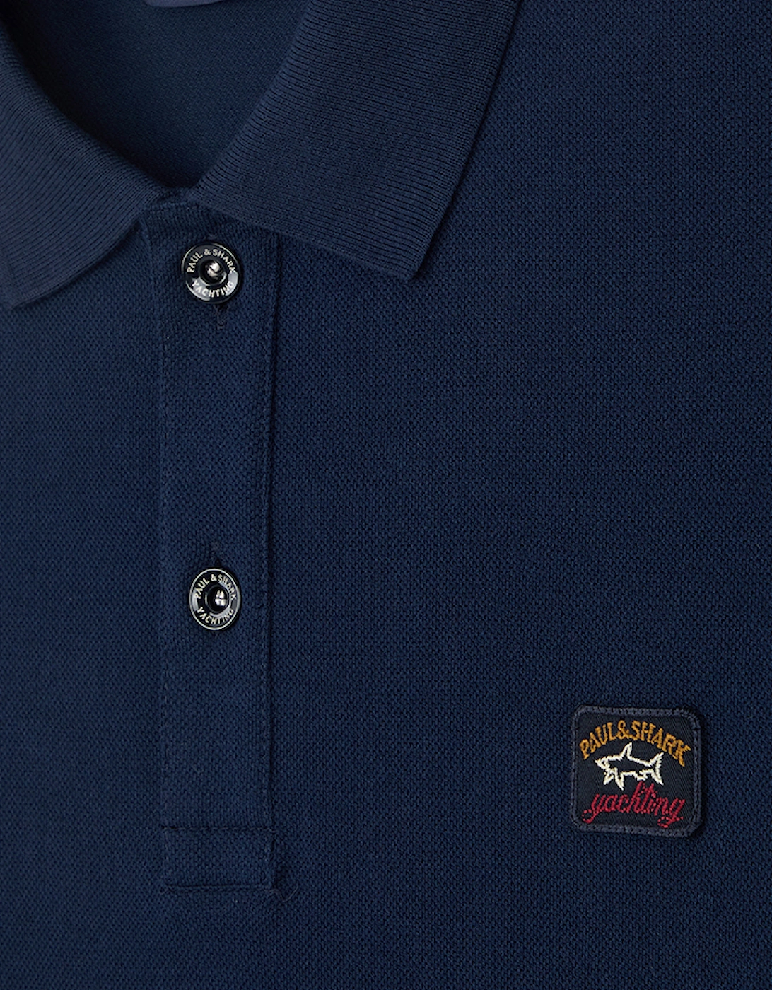 Men's Organic Cotton Piqué Polo with Iconic Badge