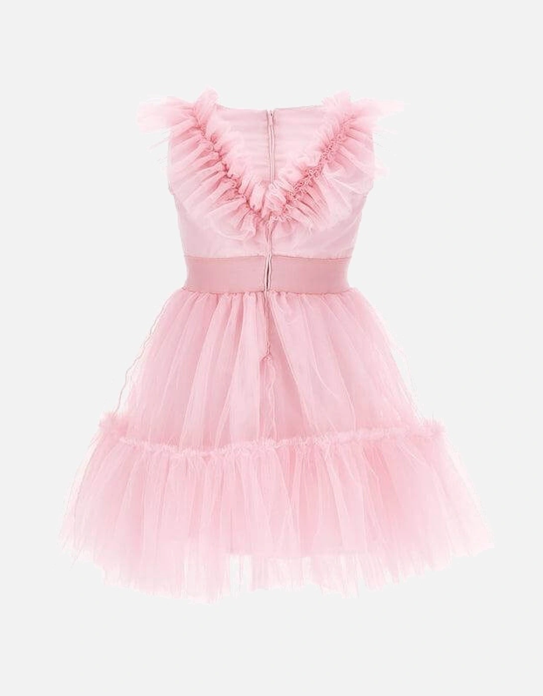 Girls Pale Pink Tulle Dress