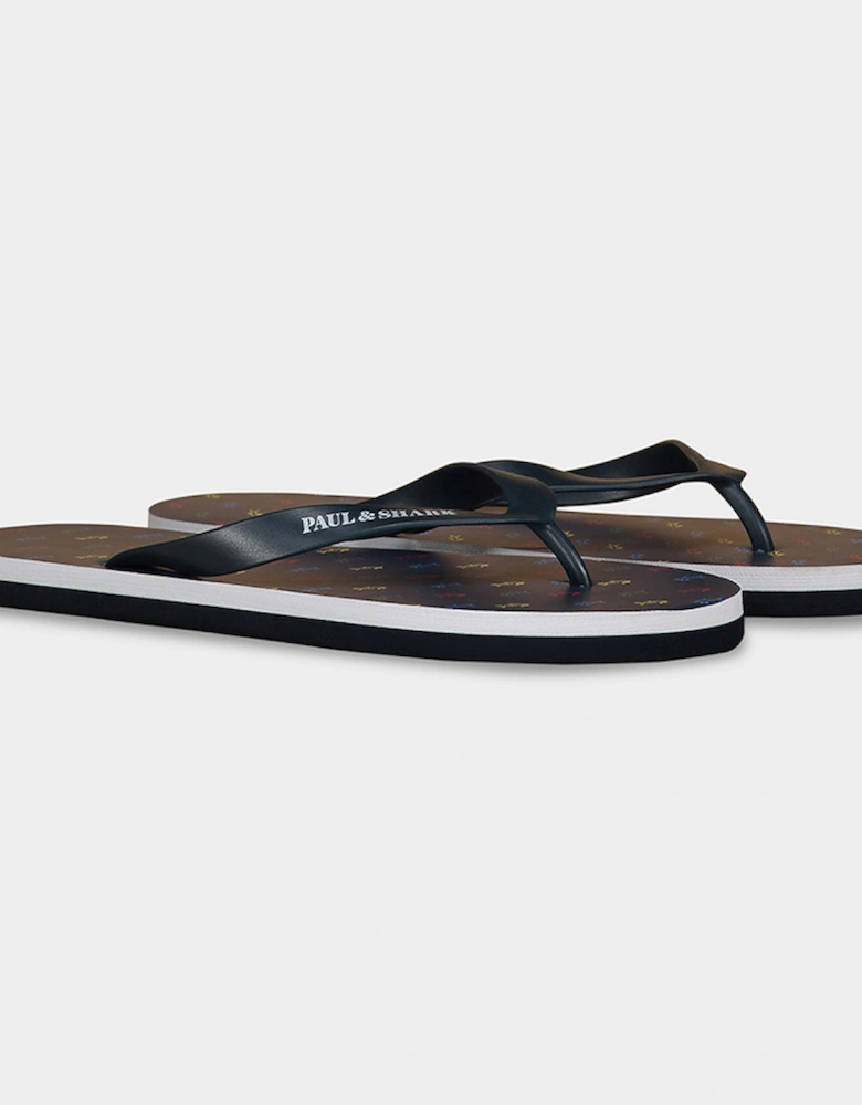 Men's Repeat Shark Logo Flip Flops