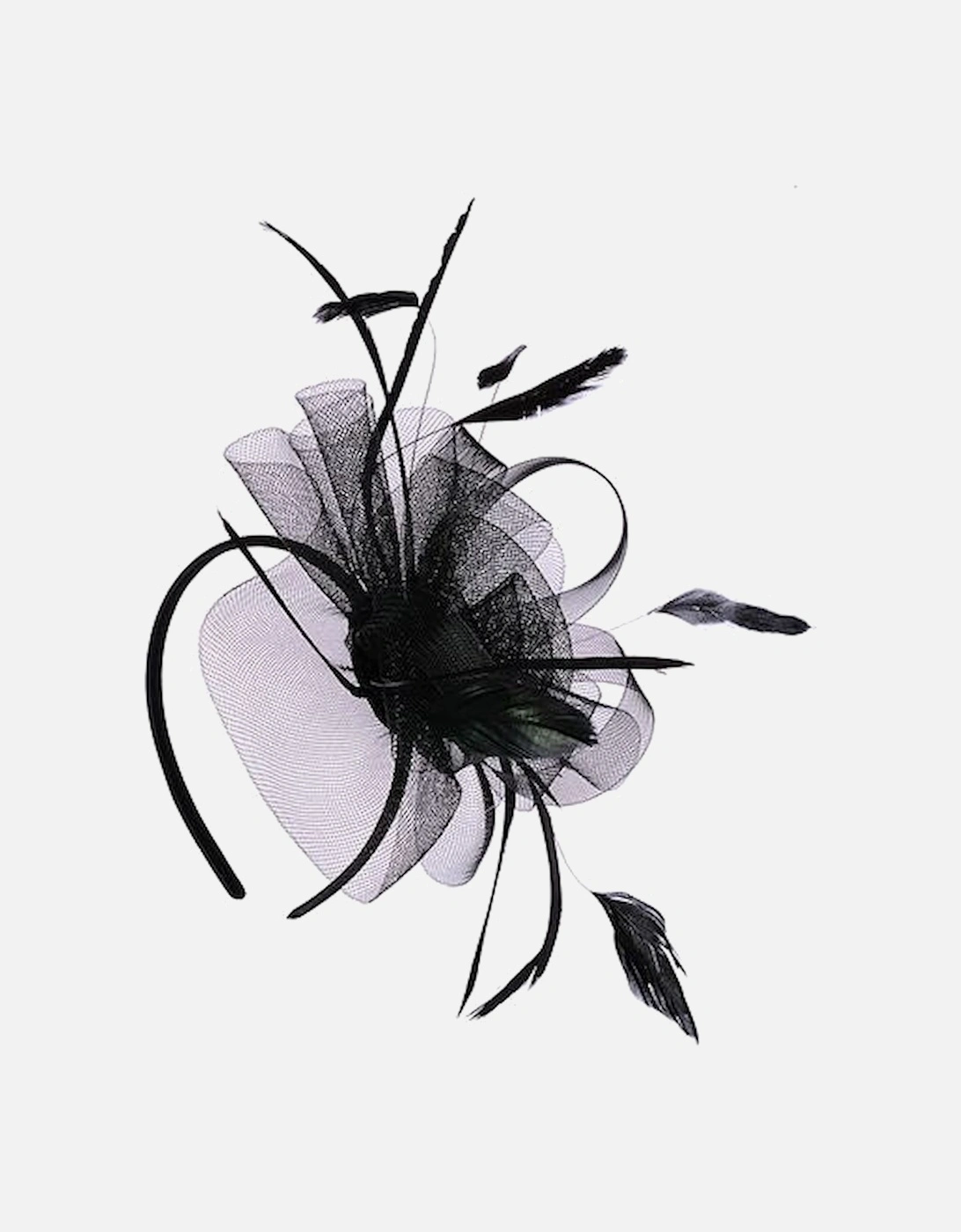 Serena Fascinator - Black, 2 of 1