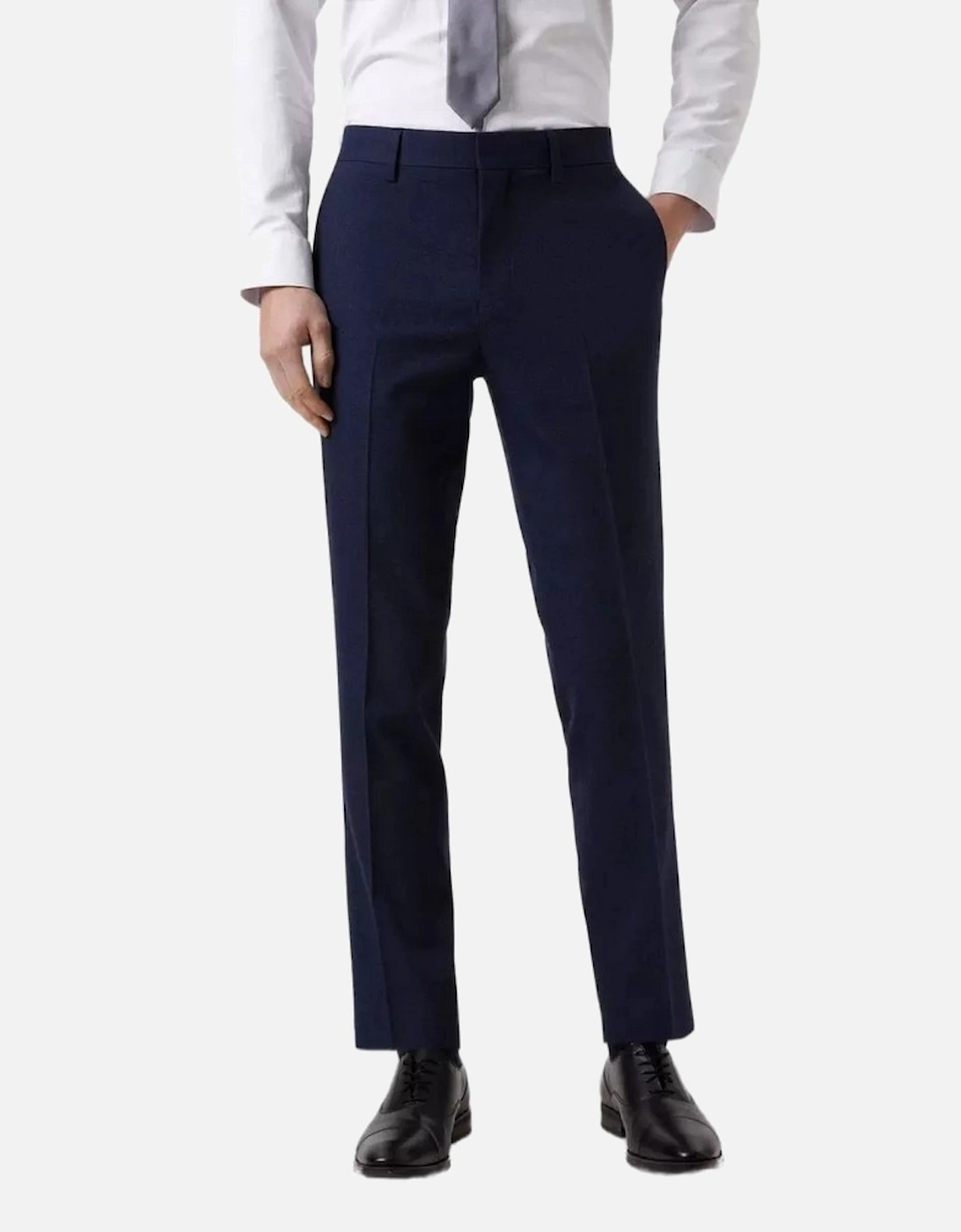 Mens Marl Tailored Suit Trousers, 6 of 5