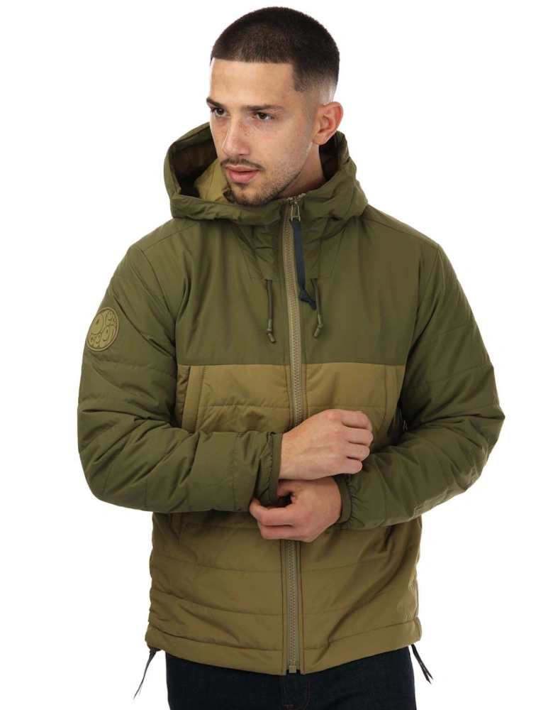 Mens Tilby Quilted Colour Block Jacket