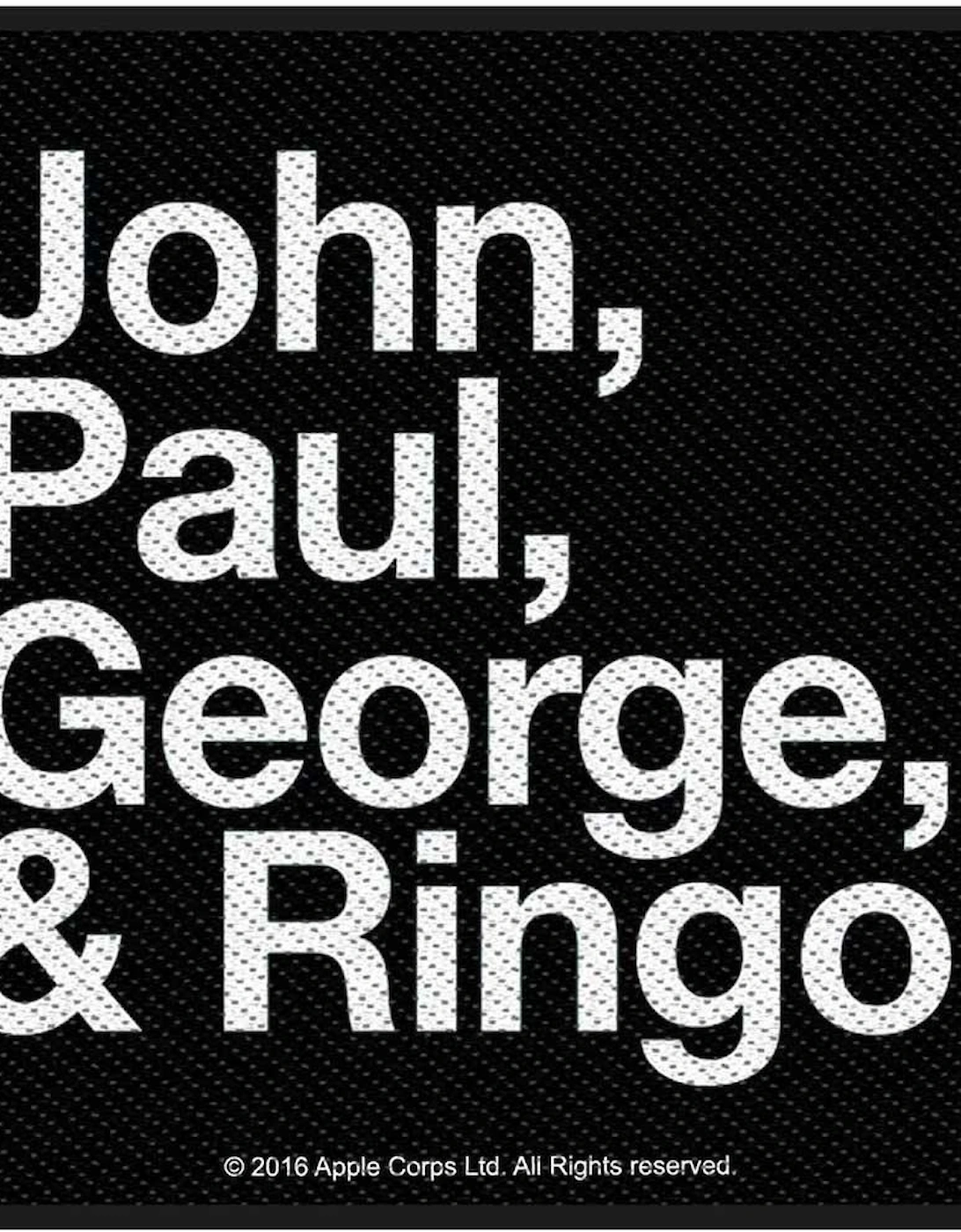 John Paul George & Ringo Woven Patch, 2 of 1