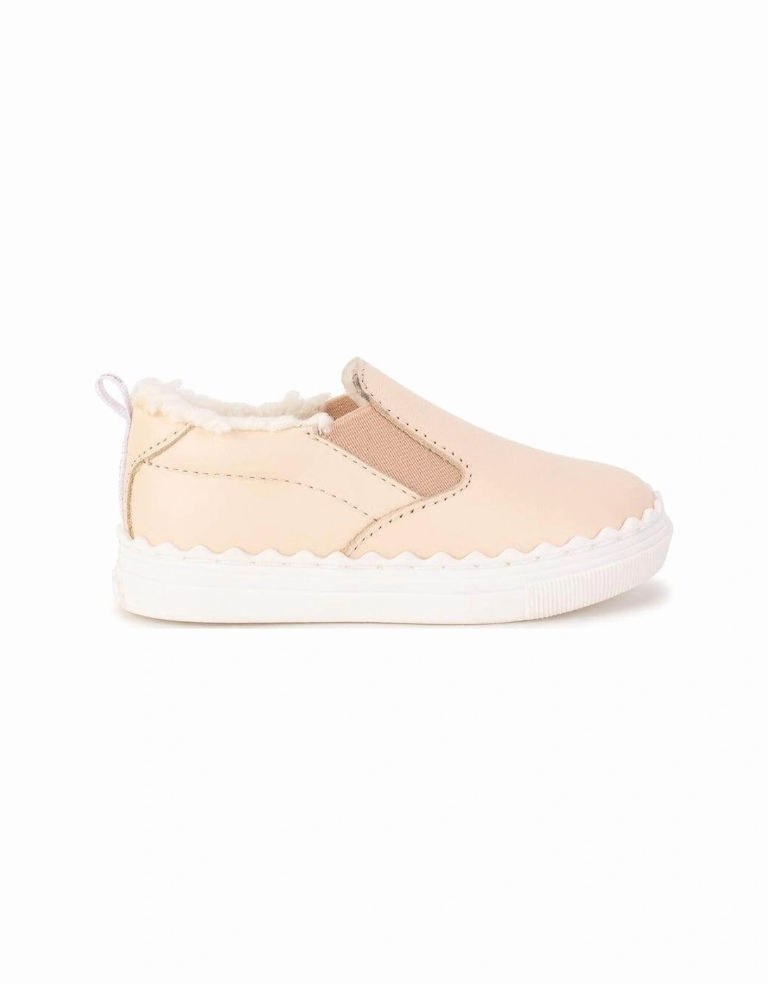 Baby Girls Pink Slip On Trainers