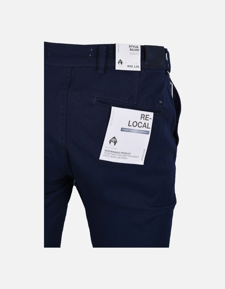 Silvio Slim Chino Blue