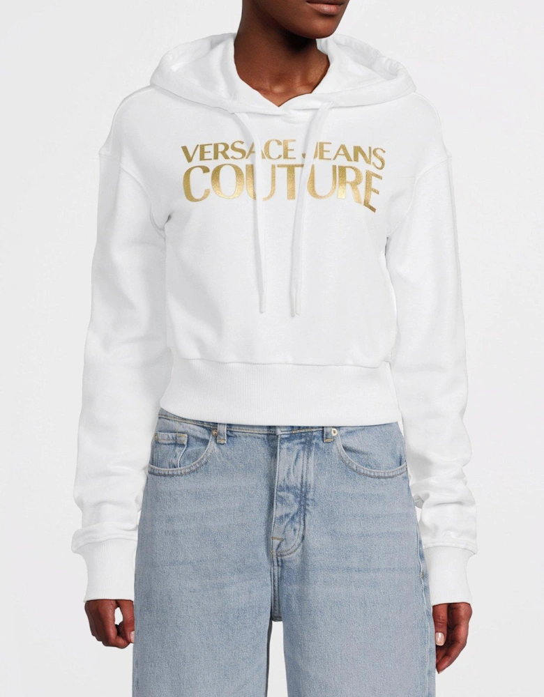 Jeans Couture Classic Logo Hoodie - White