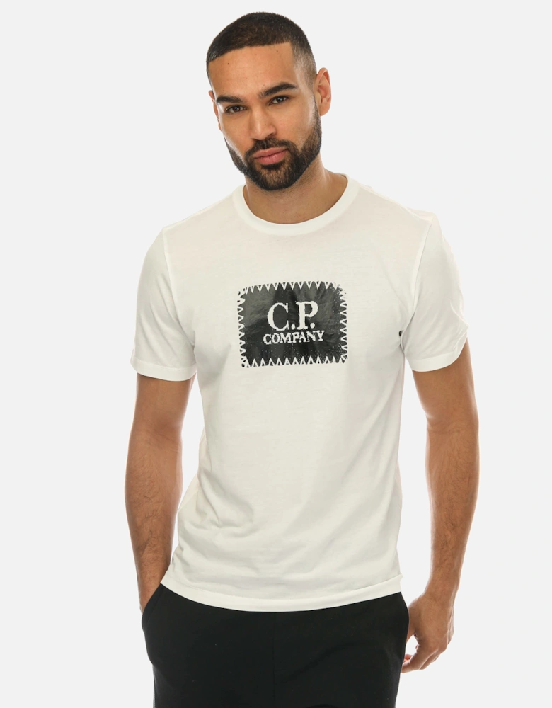 Mens Stitch Block Logo T-Shirt