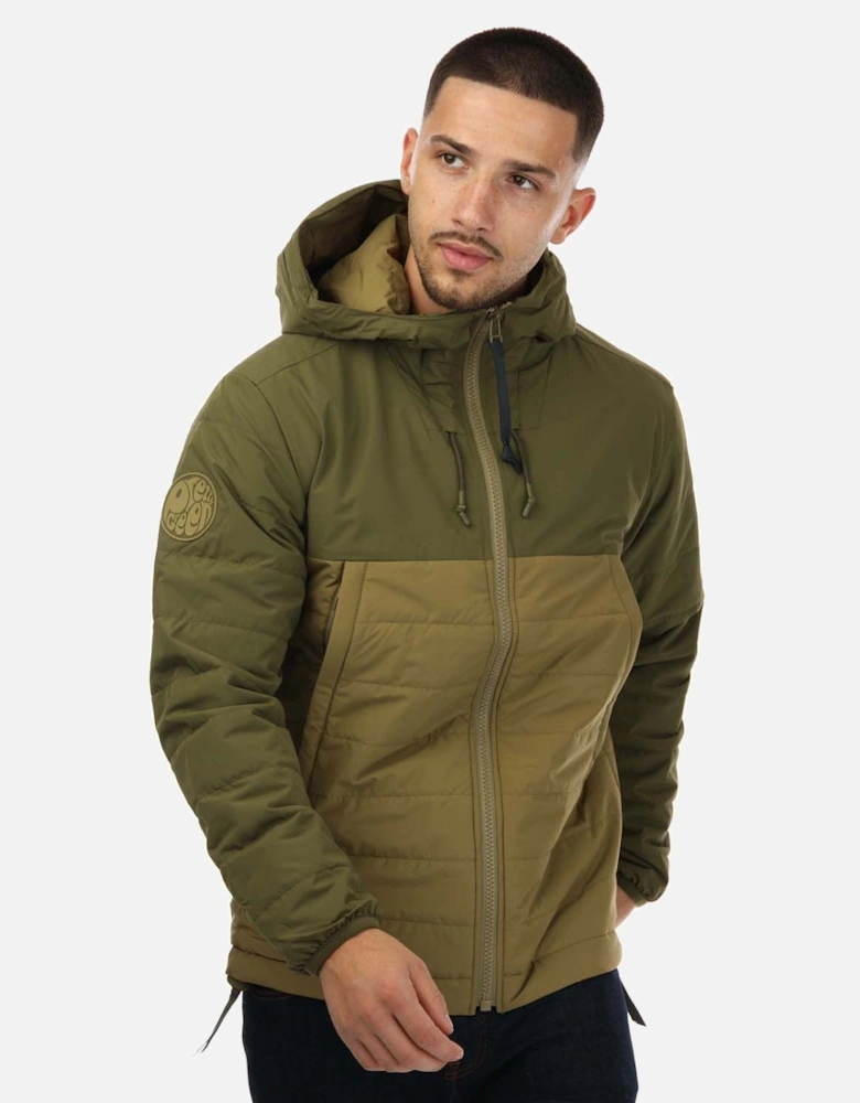 Mens Tilby Quilted Colour Block Jacket