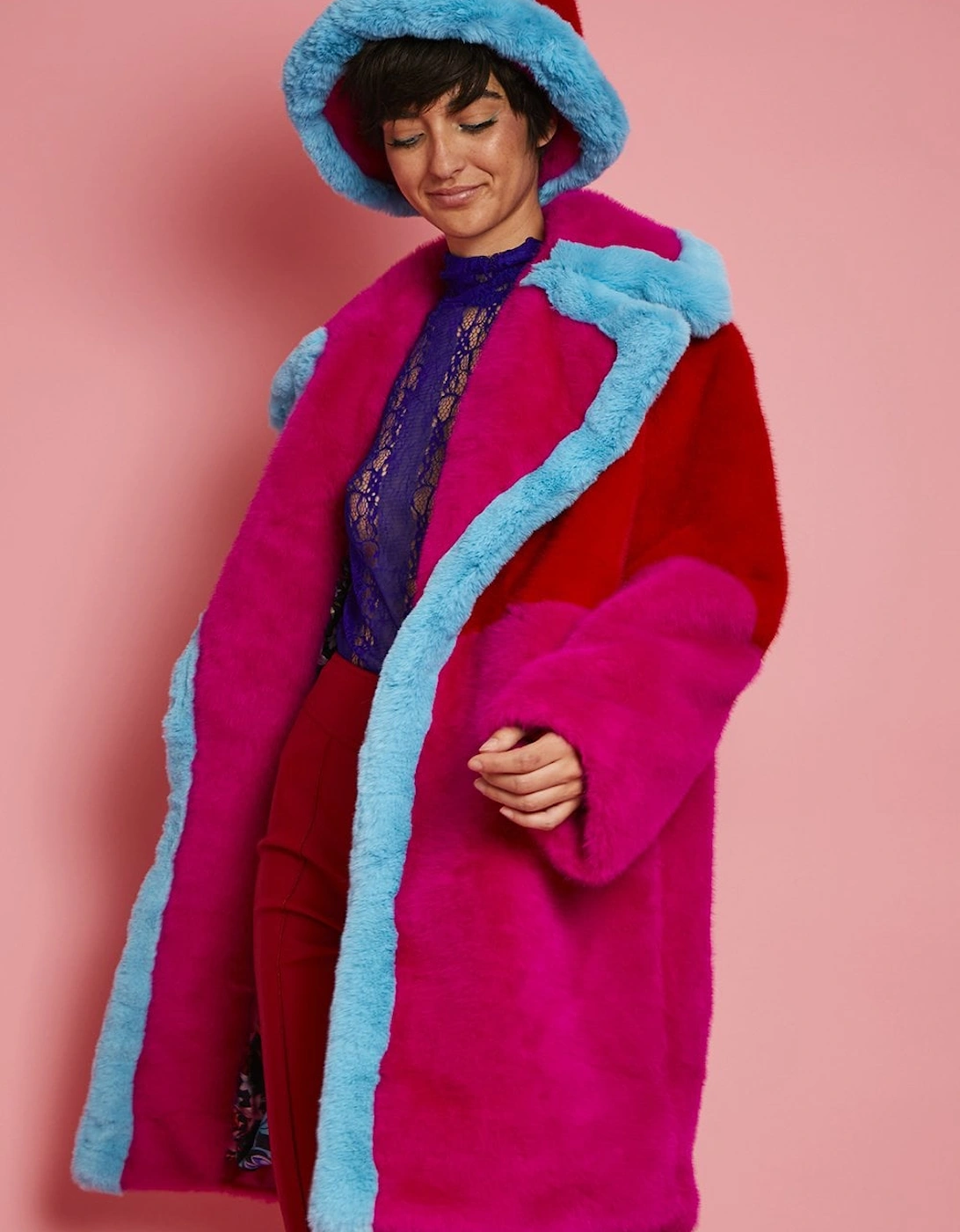 Gigi Faux Fur Midi Coat