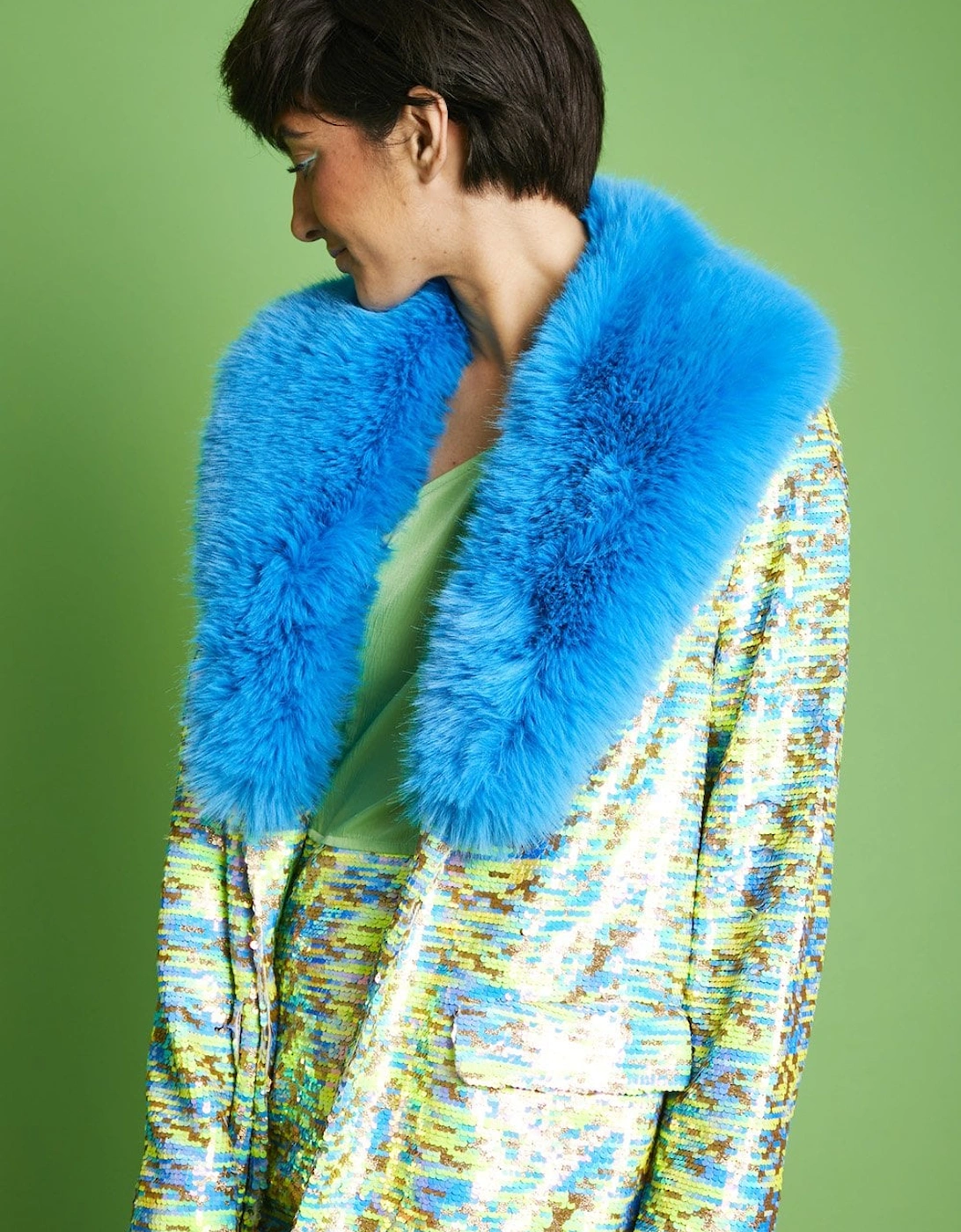 Sequin Mulit-Coloured Blazer