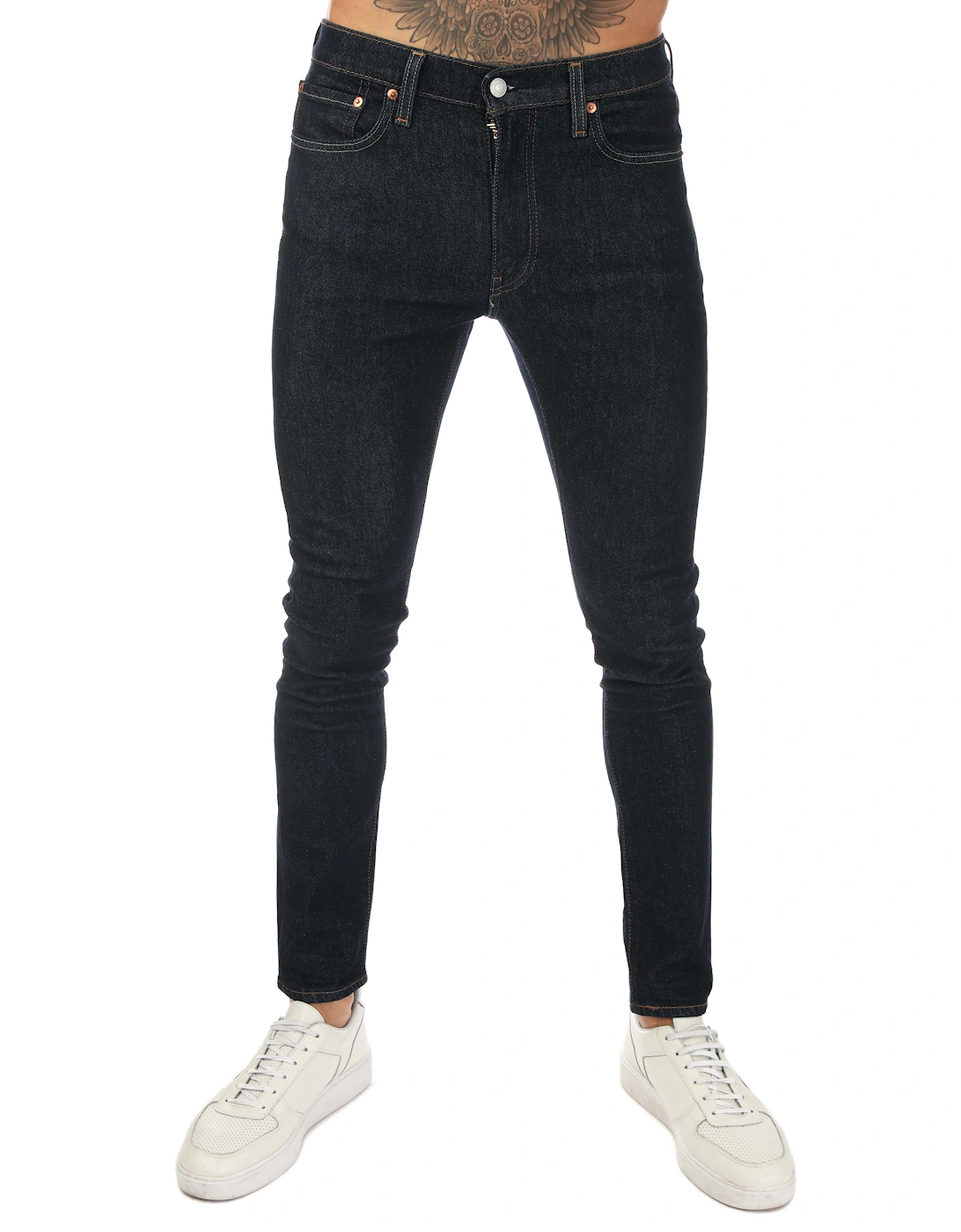 Mens Skinny Tapered Jeans, 4 of 3