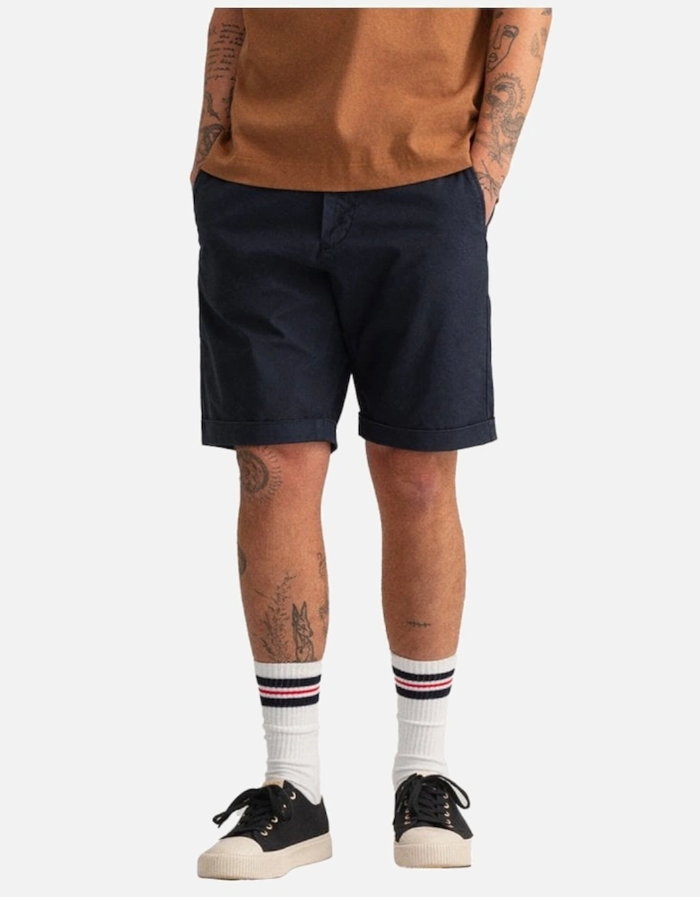 Mens Allister Sunfaded Twill Shorts Marine