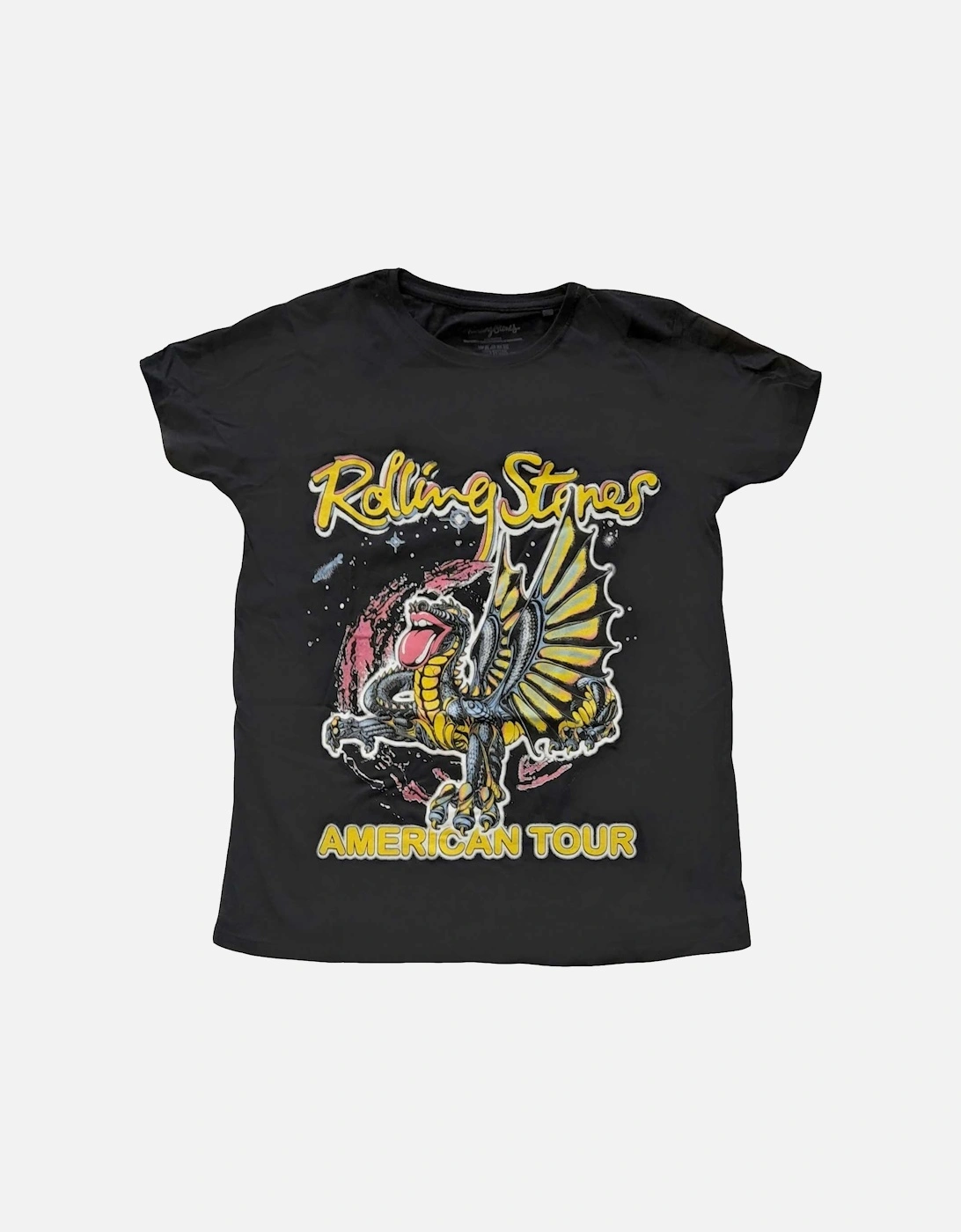 Womens/Ladies American Tour Dragon Cotton T-Shirt, 2 of 1