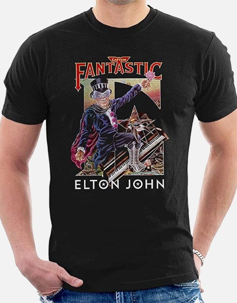 Elton John Unisex Adult Captain Fantastic T-Shirt