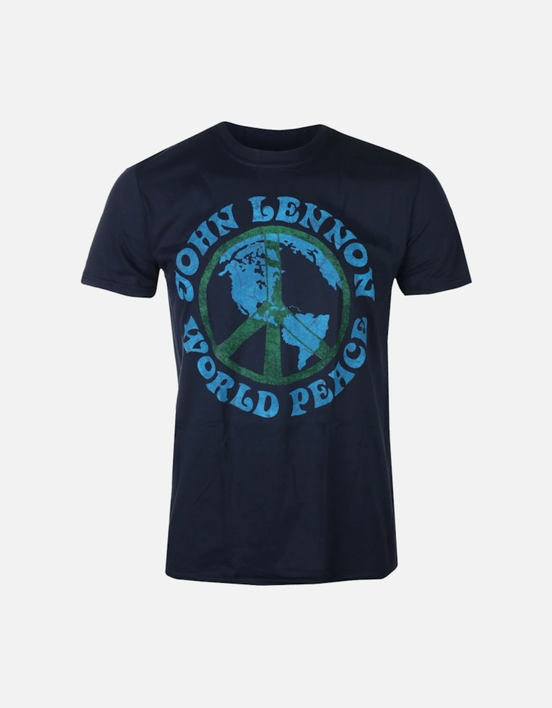 Unisex Adult World Peace Cotton T-Shirt