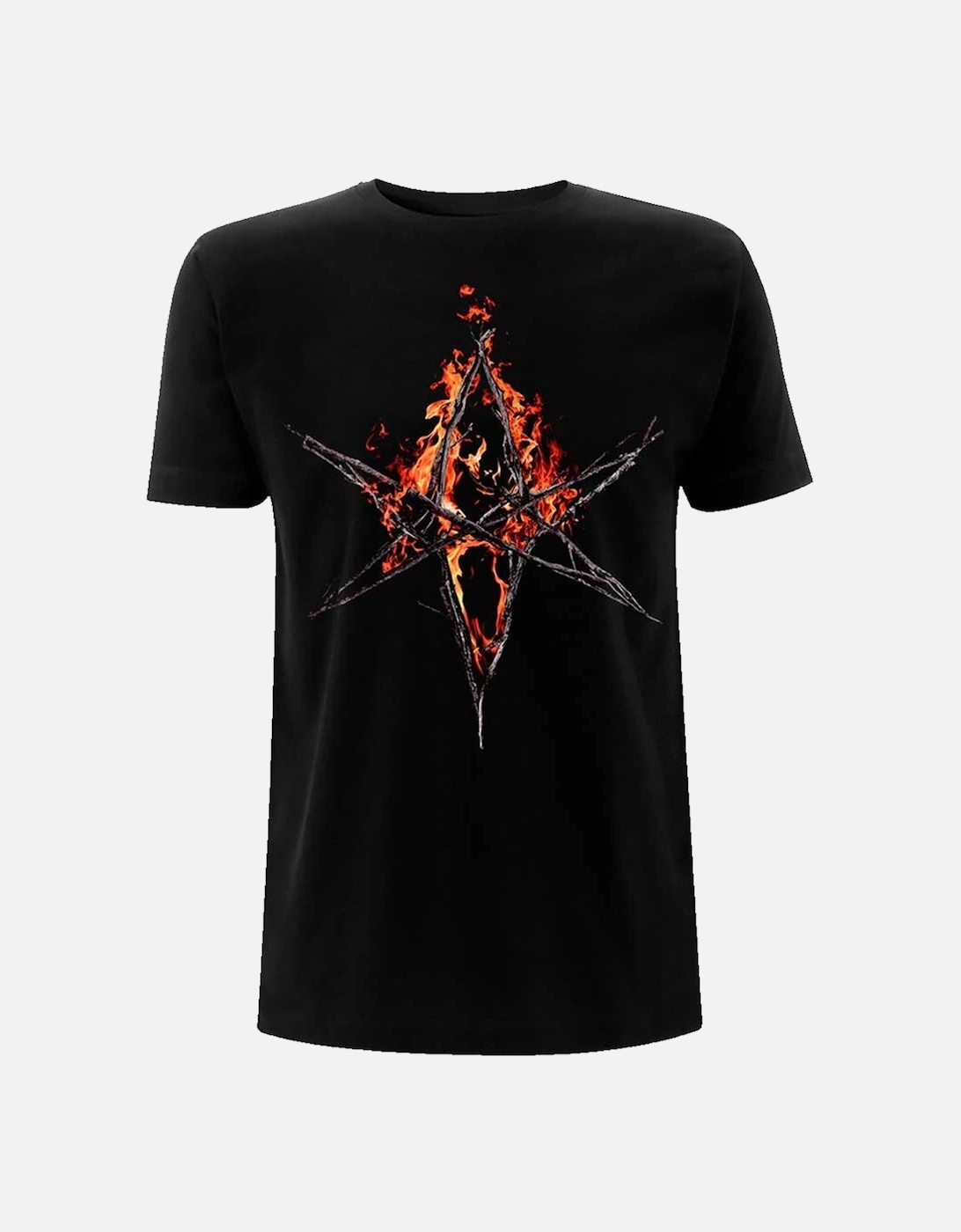 Unisex Adult Flaming Hex T-Shirt, 2 of 1