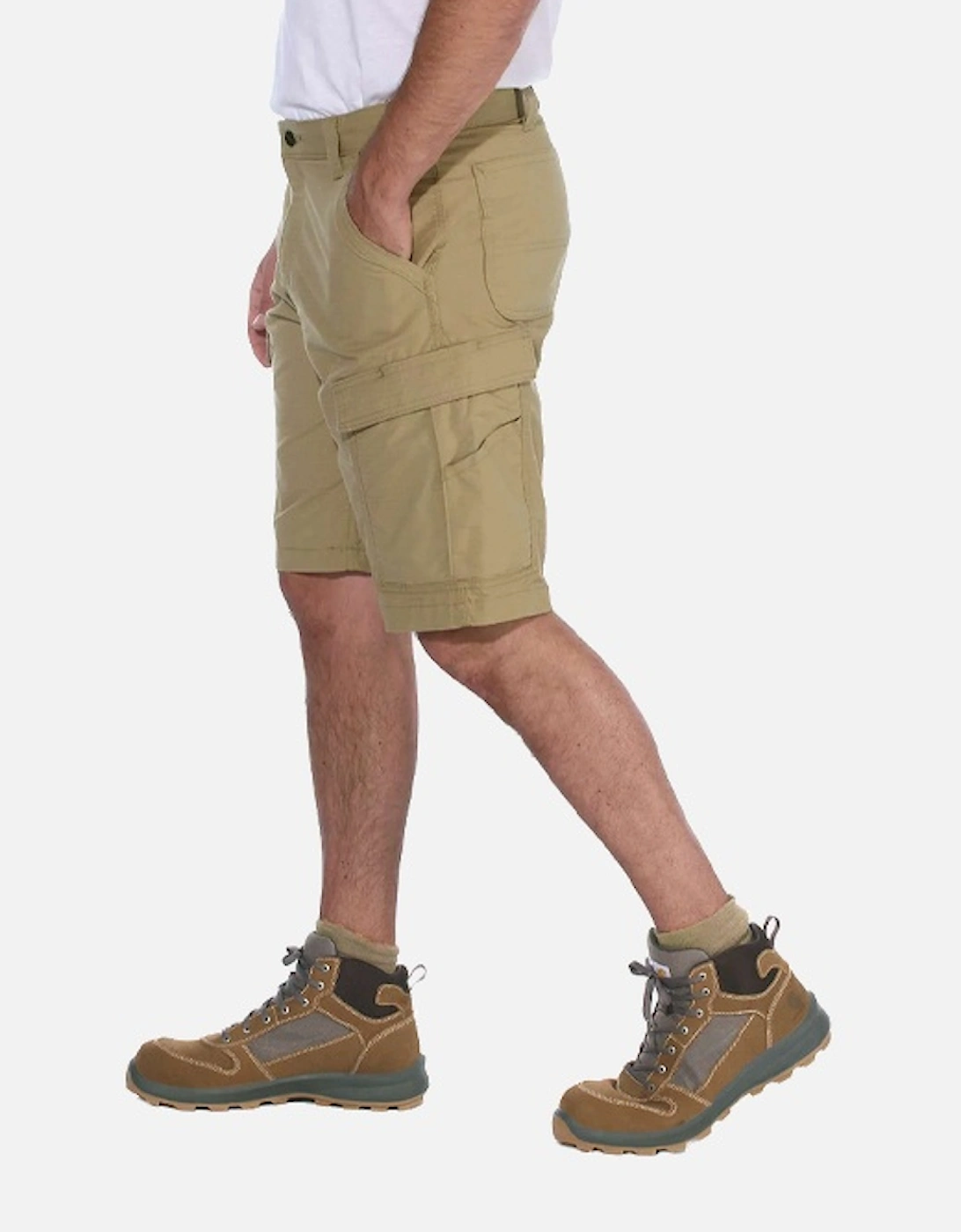 Carhartt Men's Force Relaxed Fit Ripstop Cargo Work Short Dark Khaki