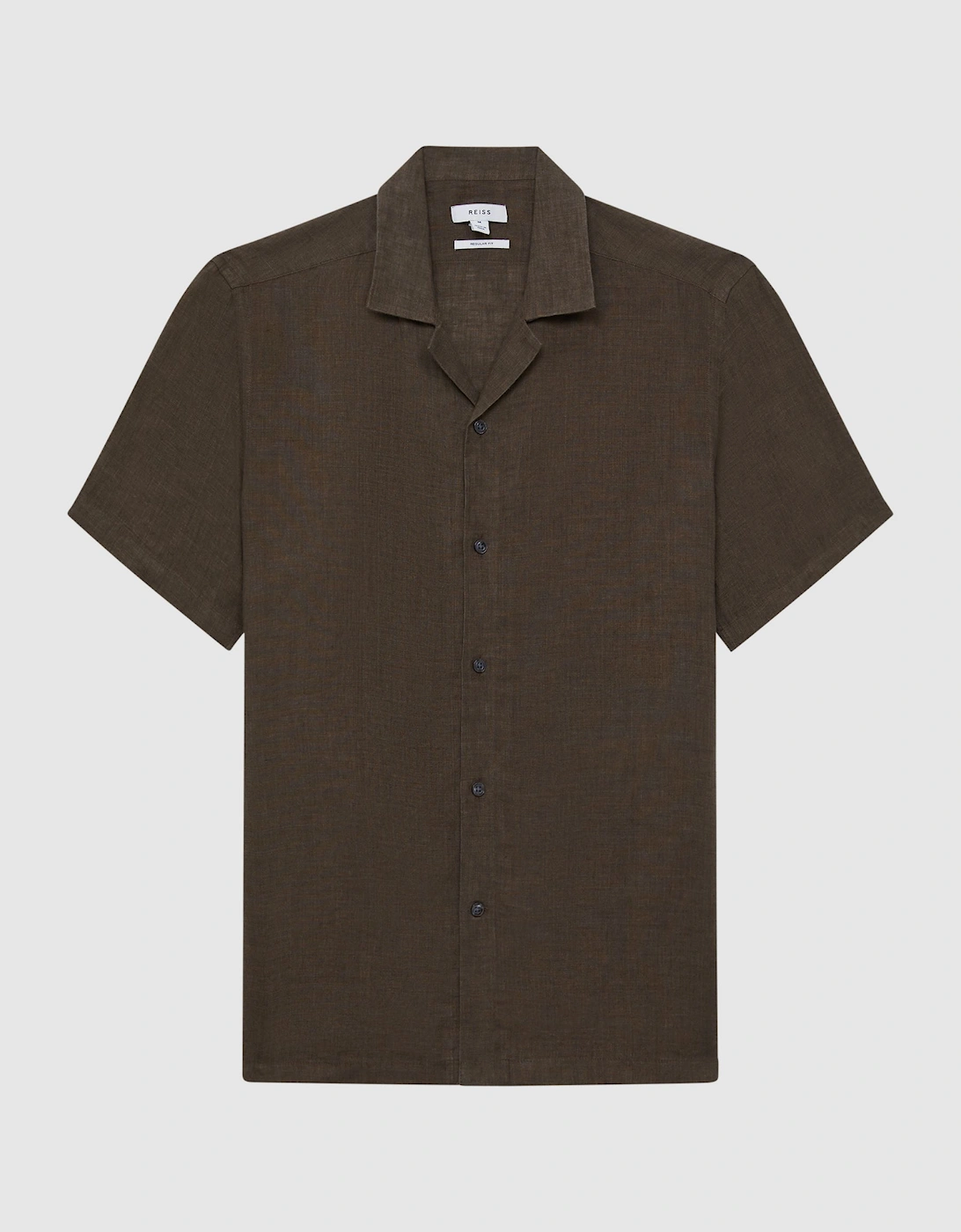 Linen Cuban Collar Shirt, 2 of 1