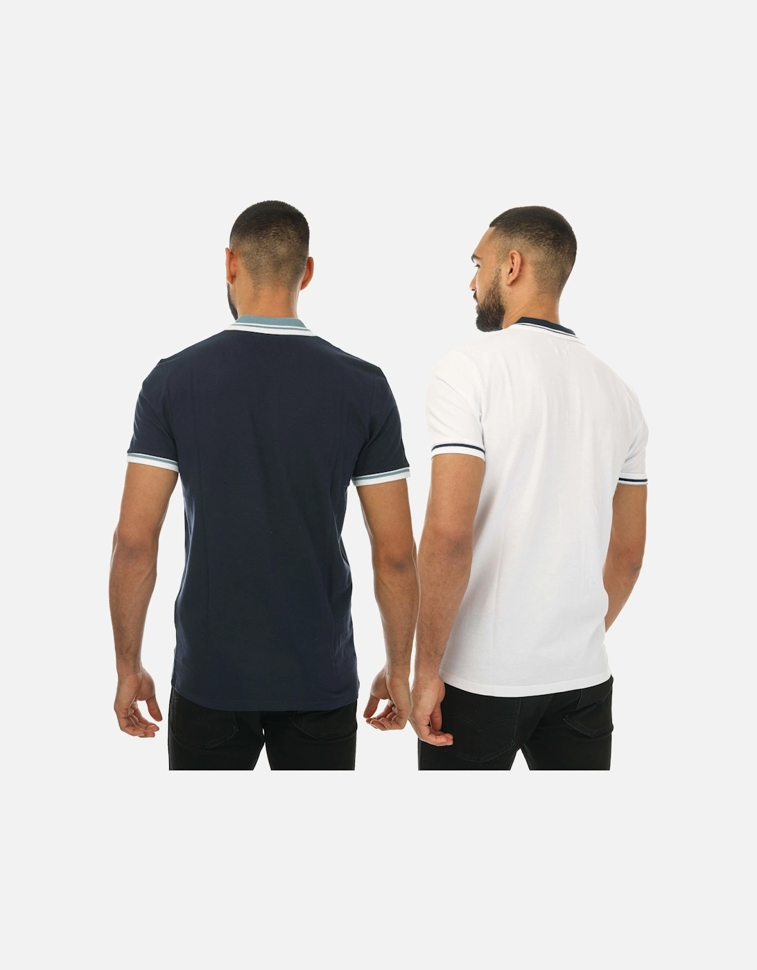 Mens Alfie 2 Pack Polo Shirts