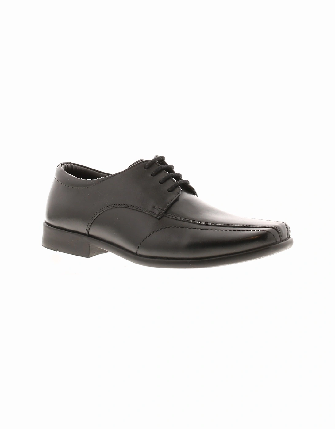 Boys School Shoes Formal Jon Leather black UK Size, 6 of 5
