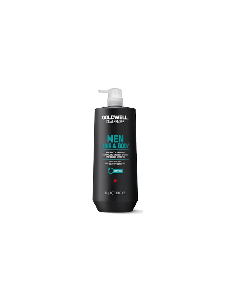 Dualsenses Men's Hair & Body Shampoo 1000ml - Goldwell