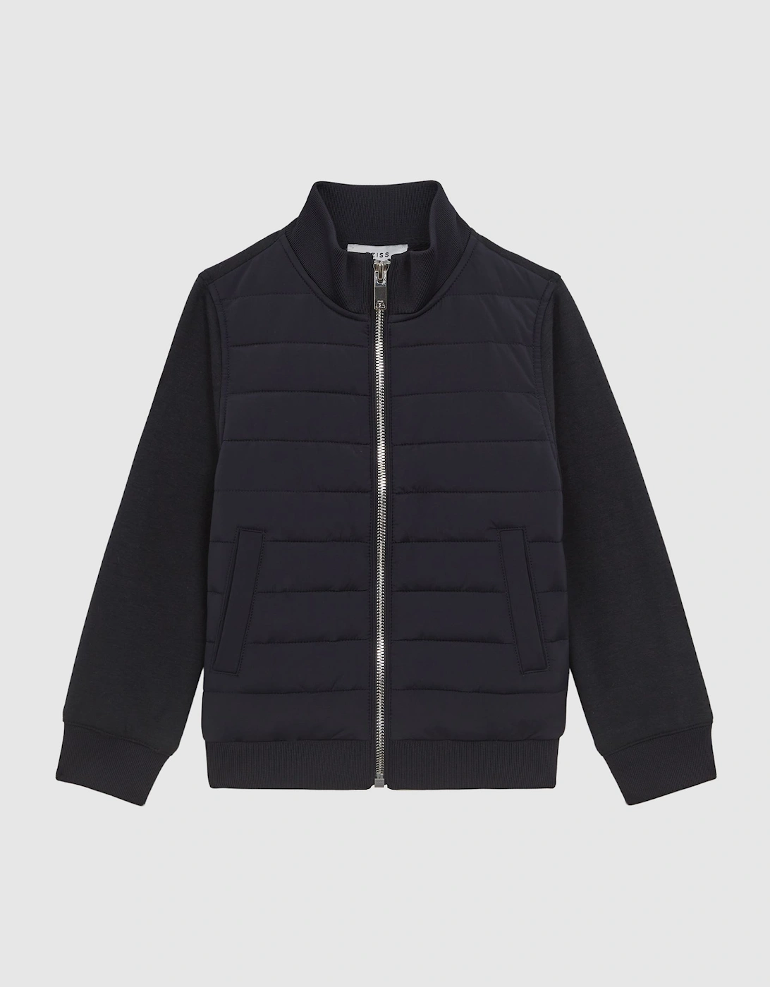 Funnel Neck Quilted Hybrid Jacket, 2 of 1