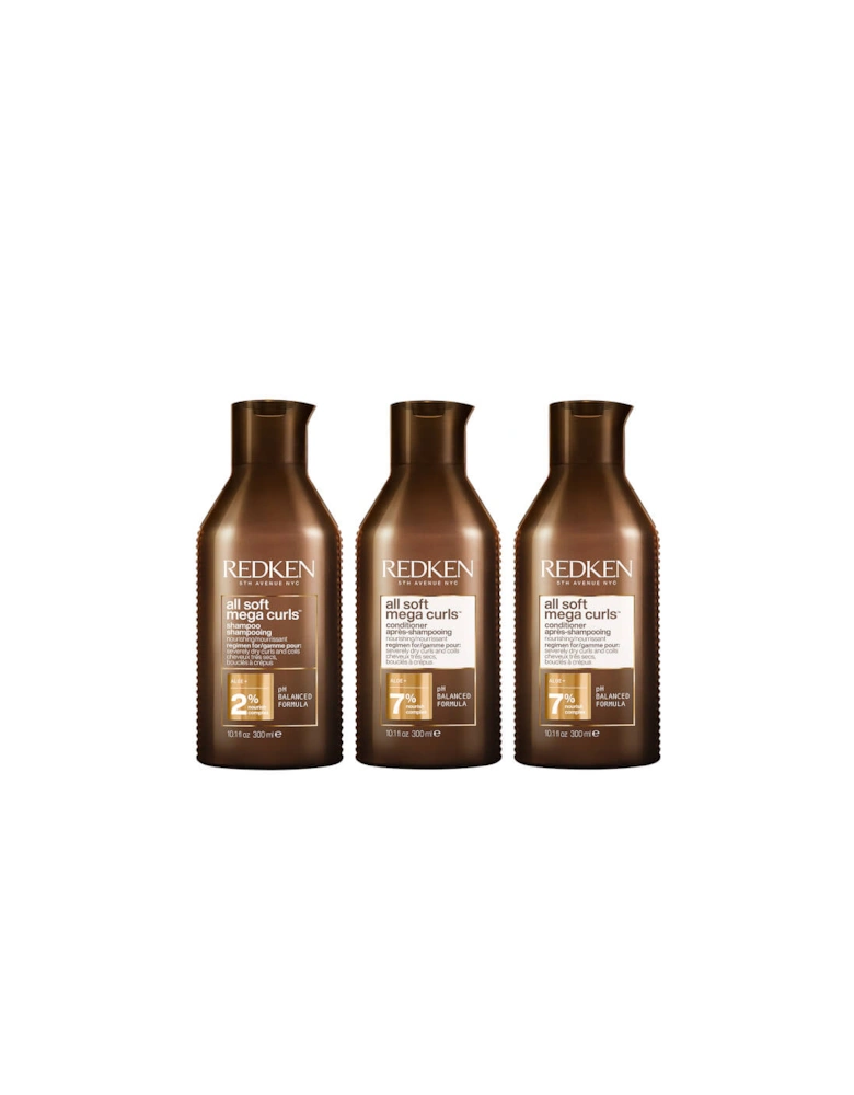 All Soft Mega Curl Hydrating and Nourishing Shampoo with Conditioner Duo for Curly and Coily Hair
