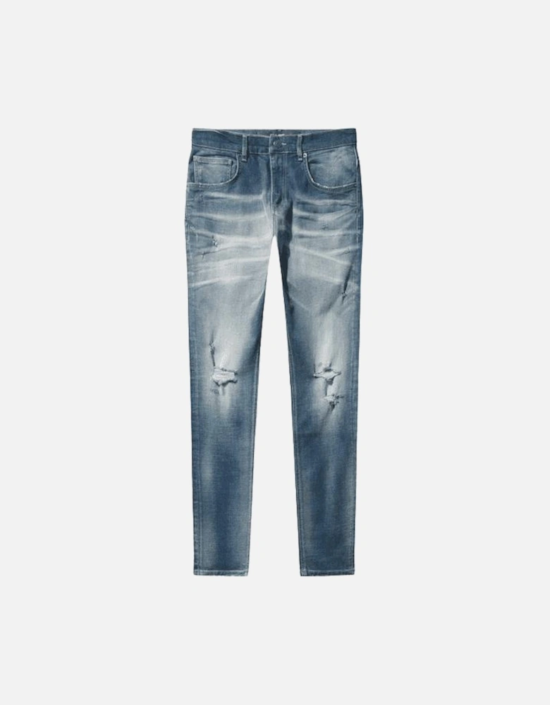 COB 913 Slim Fit Ripped Light Wash Jeans