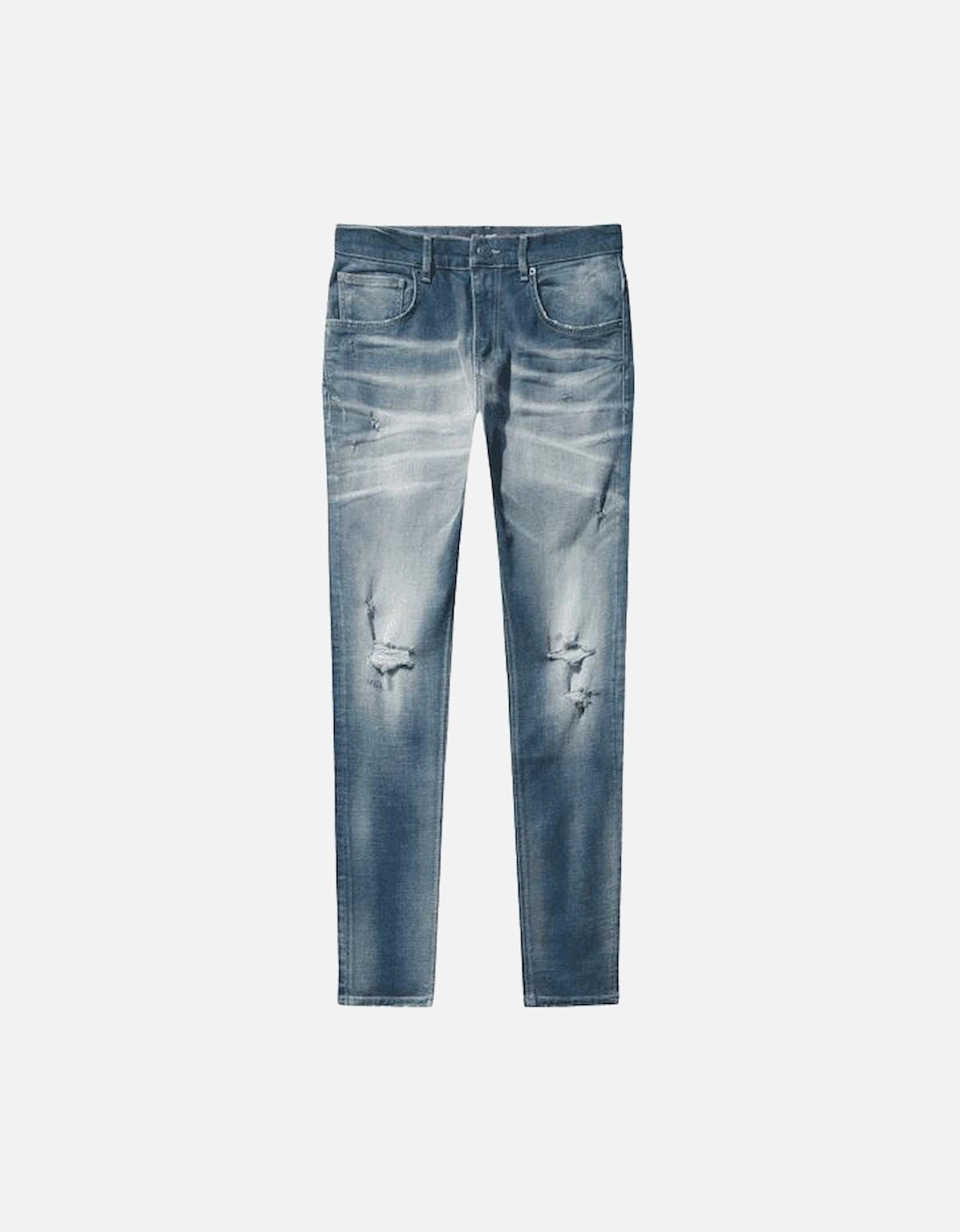 COB 913 Slim Fit Ripped Light Wash Jeans, 6 of 5