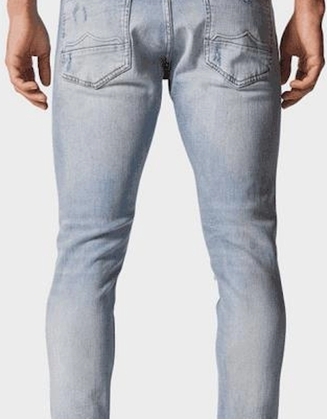 LAK 928 Slim Fit Ripped Light Wash Jeans