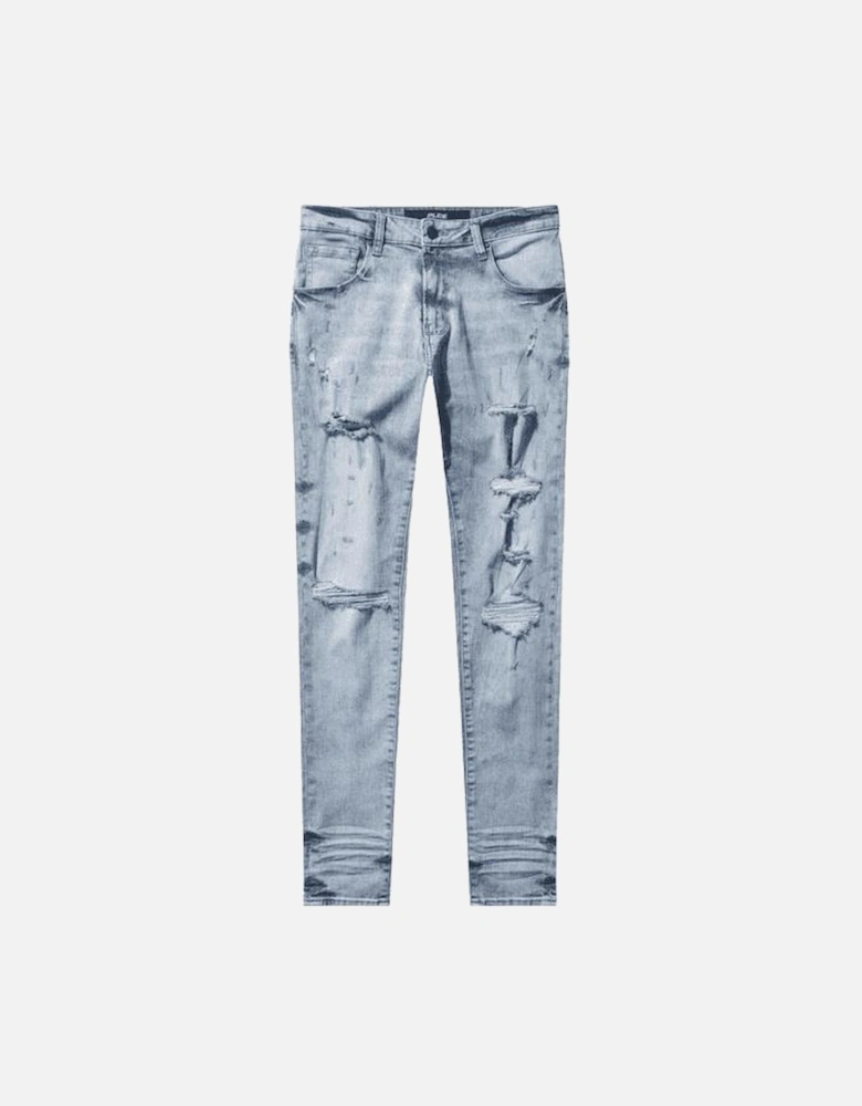 COB 919 Slim Fit Ripped Light Wash Jeans