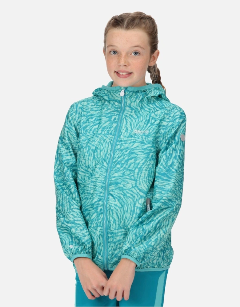 Boys & Girls Printed Lever Waterproof Breathable Jacket