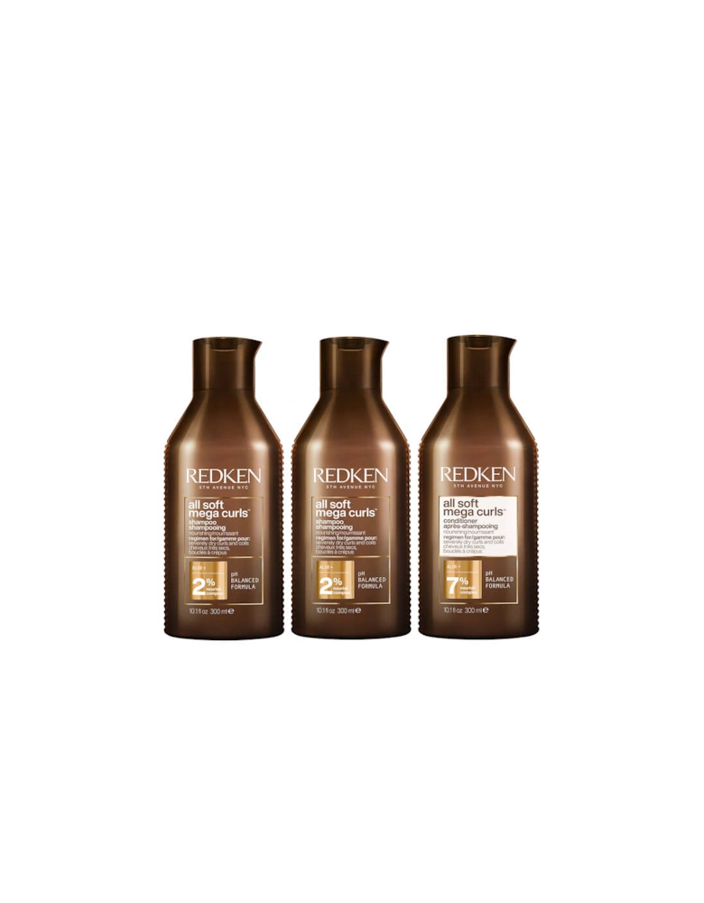 All Soft Mega Curl Hydrating and Nourishing Shampoo Duo with Conditioner for Curly and Coily Hair