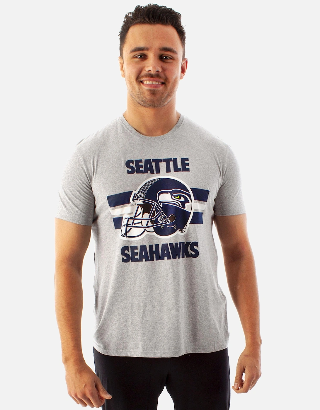 Mens Seattle Seahawks Helmet T-Shirt