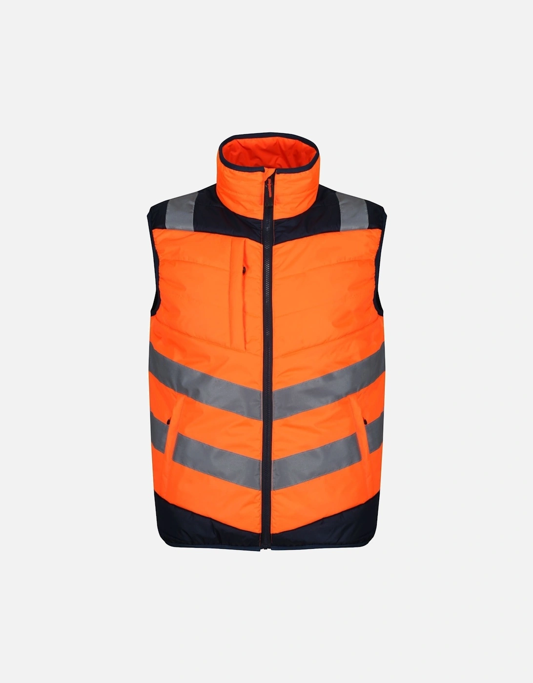 Mens Baffled High-Vis Body Warmer, 6 of 5