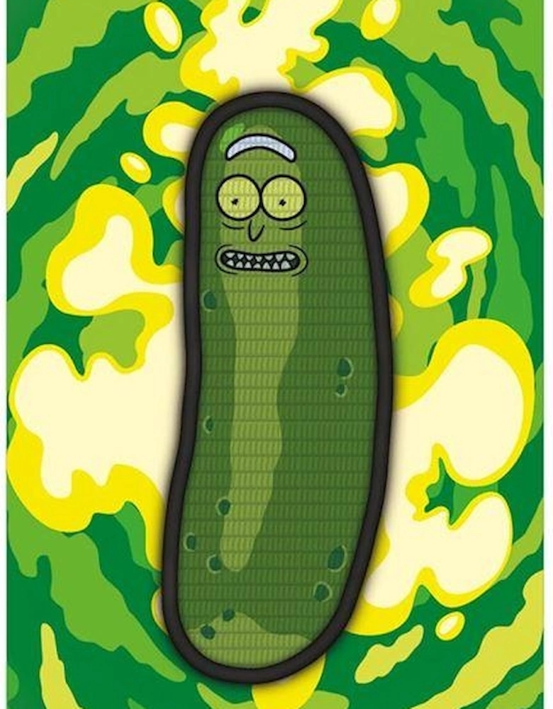 Embroidered Pickle Rick Iron On Patch