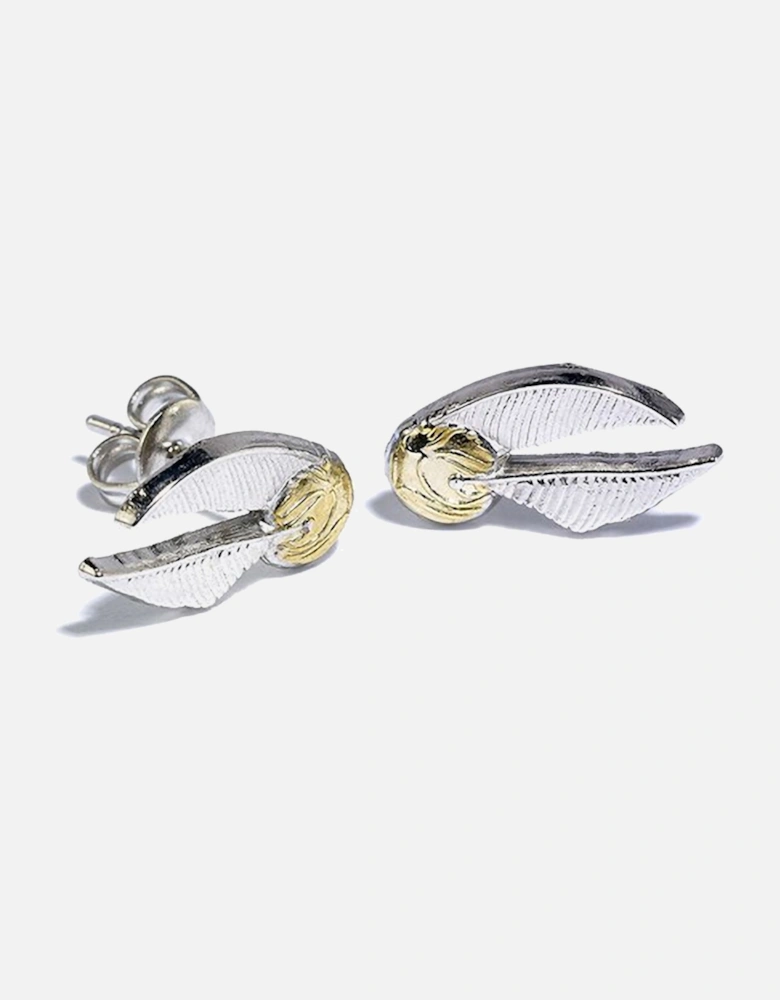 Silver Plated Golden Snitch Earrings