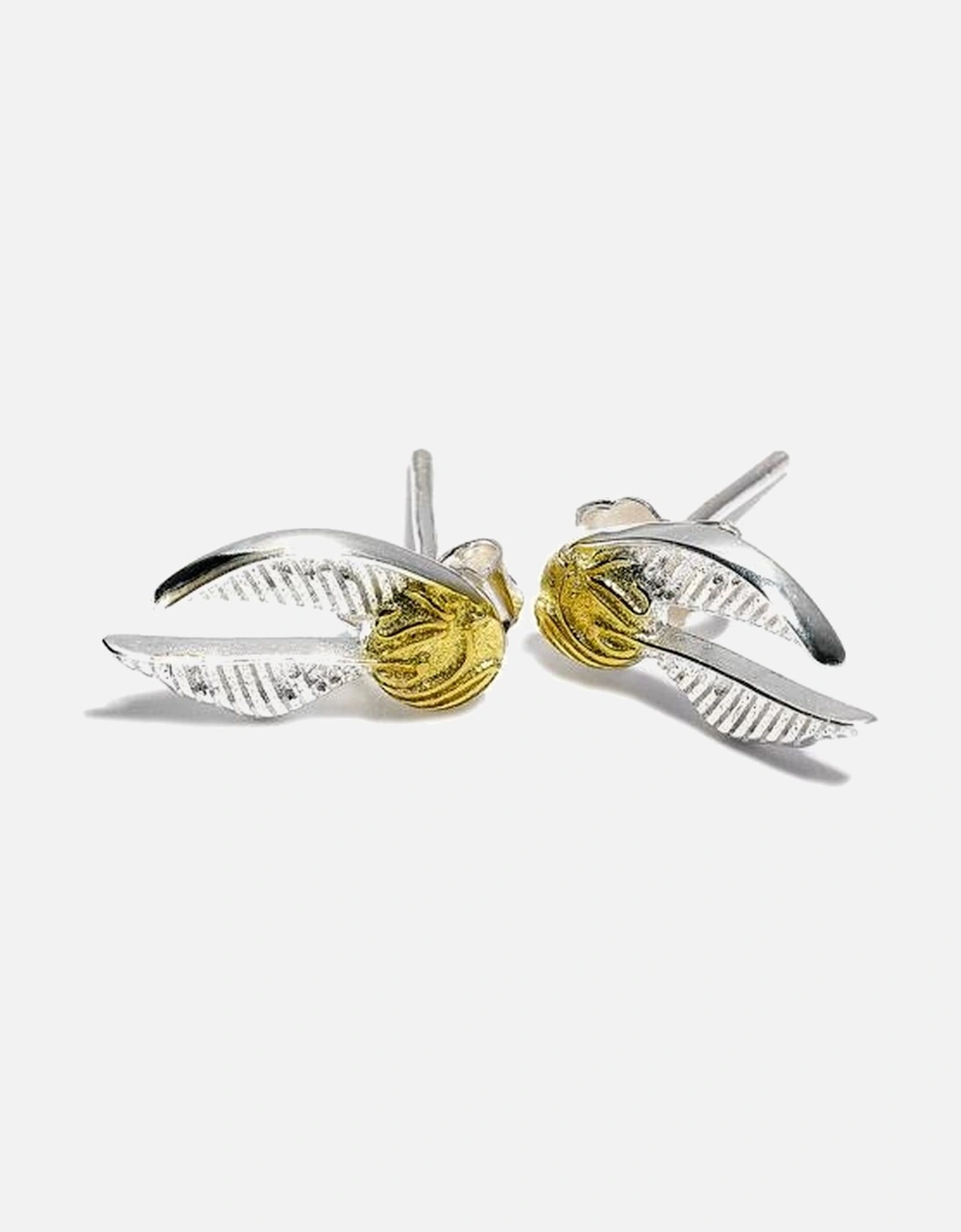 Silver Plated Golden Snitch Earrings, 4 of 3